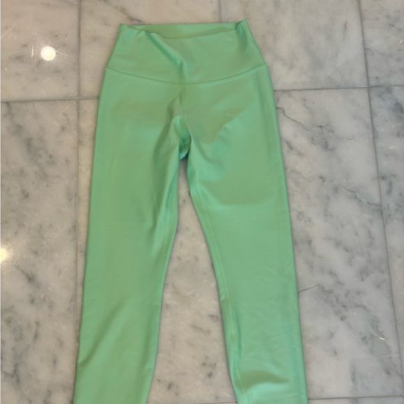 ALO Yoga High Waist Airlift Leggings Green - Picture 1 of 1
